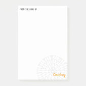 Yellow Crochet Chart Post-it® Notes (Voorkant)