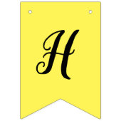 Yellow Custom Swallowtail Party Bunting Banner (Tweede vlag)