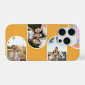 Yellow Cute Modern 3 Photo Layout Custom (Verso Horizontal)