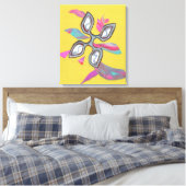"Yellow Cutting Edge" Fine Art Canvas Print (Insitu (Slaapkamer))