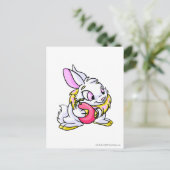 Yellow Cybunny knug Negg Briefkaart (Staand voorkant)