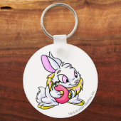 Yellow Cybunny knug Negg Sleutelhanger (Voorkant)