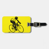 Yellow Cycling Bagagelabel (Voorkant horizontaal)
