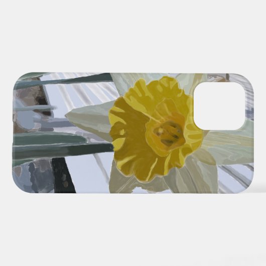 Yellow Daffodil Art Iphone 12/12 Pro Case iPhone Hoesje (Achterkant horizontaal)