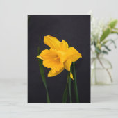 Yellow Daffodil Bedankkaart (Staand voorkant)
