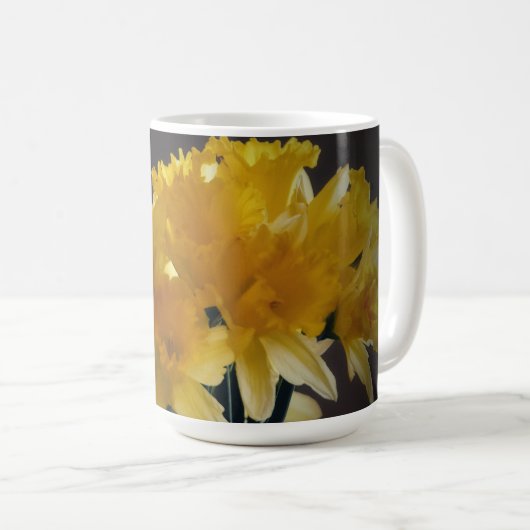 Yellow Daffodil Flowers Art Mok Cup (Voorkant rechts)