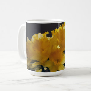Yellow Daffodil Flowers Art Mok Cup