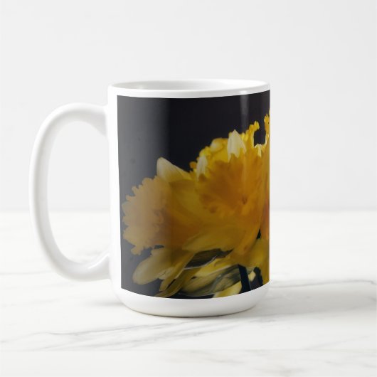 Yellow Daffodil Flowers Art Mok Cup (Links)