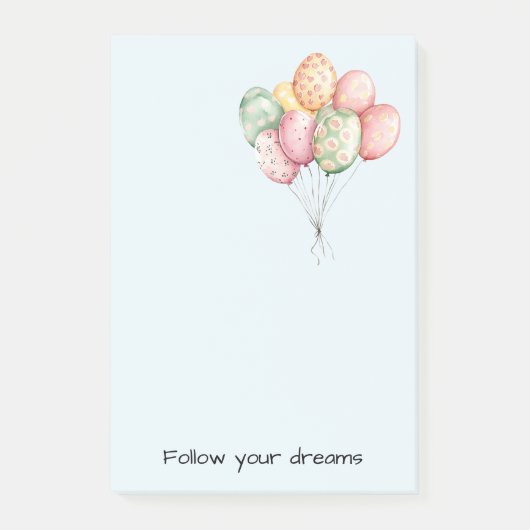 Yellow Daffodil Flowers Peach Bow Post-it® Notes (Voorkant)