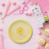 Yellow Daffodil Papieren Bordje (Feest)