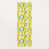 Yellow Daffodil Pattern Yogamat (Achterkant)