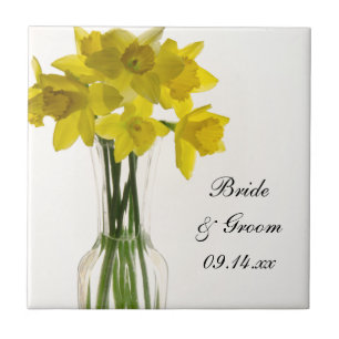 Yellow Daffodils Wedding Tegel Tegeltje