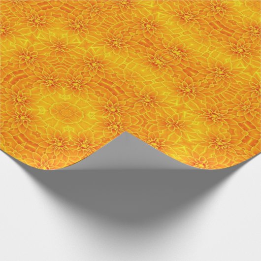 Yellow Dahlia Cadeaupapier (Hoek)