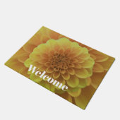 Yellow Dahlia Deurmat (Schuin)