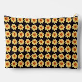 Yellow Dahlia Floral Pattern op Black Etui (Achterkant)