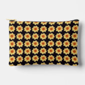 Yellow Dahlia Floral Pattern op Black Etui (Voorkant)