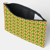 Yellow Dahlia Floral Pattern over Green Etui (Open)