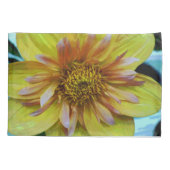 Yellow Dahlia Pillowcase Kussensloop (Achterkant)