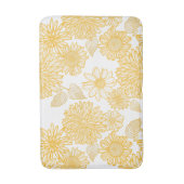 Yellow Dahlias & Daisies Badmat (Voorkant Verticaal)