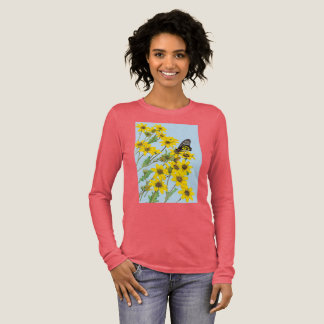 Yellow daisies and butterfly t shirt