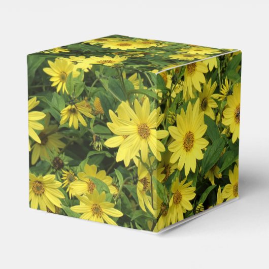 Yellow Daisies Bedankdoosjes (Achterkant)