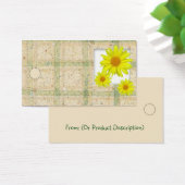 Yellow Daisies Hang Label Visitekaartjes (Bureau)