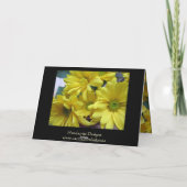 Yellow Daisies Kaart (Achterkant)