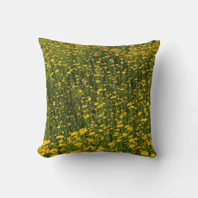 Yellow Daisies Kussen (Voorkant)