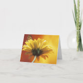 Yellow Daisy and Butterfly Note Card Kaart (Voorkant)