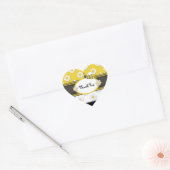Yellow Daisy bedankt Hart Sticker (Envelop)