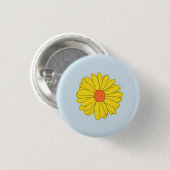 Yellow Daisy Button (Voorkant /achterkant)