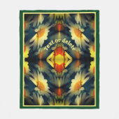 Yellow Daisy Flower Abstract gepersonaliseerd Fleece Deken (Voorkant)