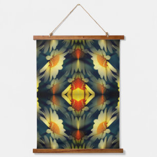 Yellow Daisy Flower Abstract Hangend Wandkleed