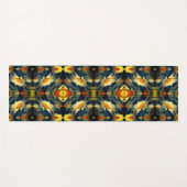 Yellow Daisy Flower Abstract Yogamat (Voorkant (horizontaal))