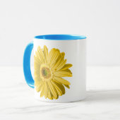 Yellow Daisy Flower Mok (Voorkant links)