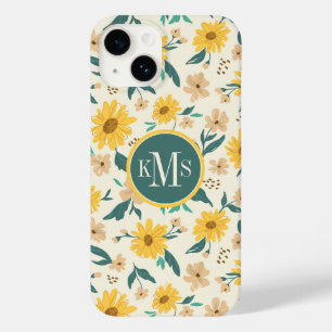 Yellow Daisy Flower Pattern Case-Mate iPhone 14 Hoesje