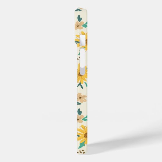 Yellow Daisy Flower Pattern Case-Mate iPhone Case (Achterkant / Links)