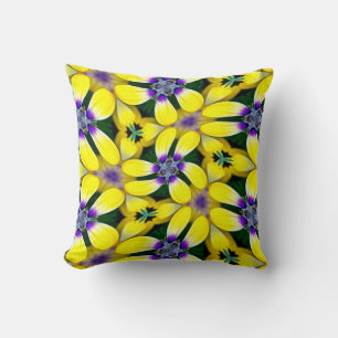 Yellow Daisy Flower Pattern Kussen