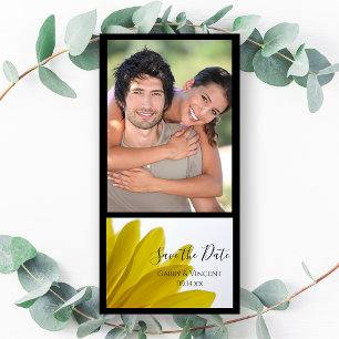 Yellow Daisy Flower Petals Weddenschap Save the Da Save The Date