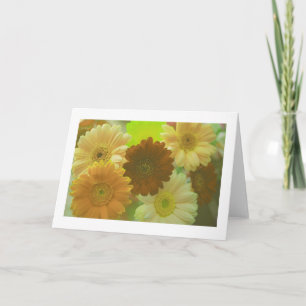 Yellow Daisy Flowers Photo Note of Wenskaarten Kaart