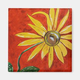 Yellow Daisy Magneet