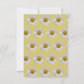 Yellow Daisy Verjaardag uitnodiging (Achterkant)