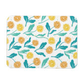 Yellow Dandelion Floral Pattern - Natuur-geïnspire Magneet (Horizontaal)