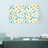 Yellow Dandelion Floral Pattern - Natuur-geïnspire Spandoek (Beurs)