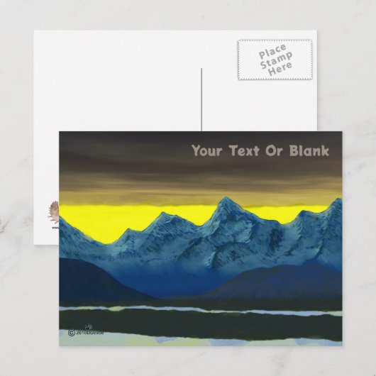 Yellow Dawn North Briefkaart (Voorkant / Achterkant)