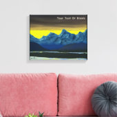 Yellow Dawn North Canvas Afdruk (Insitu (Woonkamer))