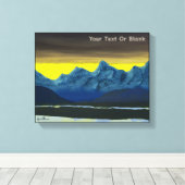 Yellow Dawn North Canvas Afdruk (Insitu (Houten vloer))