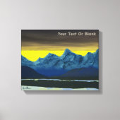 Yellow Dawn North Canvas Afdruk (Voorkant)