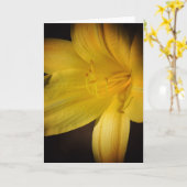 Yellow Day Lily Flower Highlight Note Kaart (Gele Bloem)