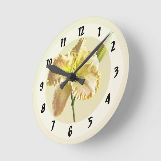 Yellow Day Lily Ronde Klok (Hoek)